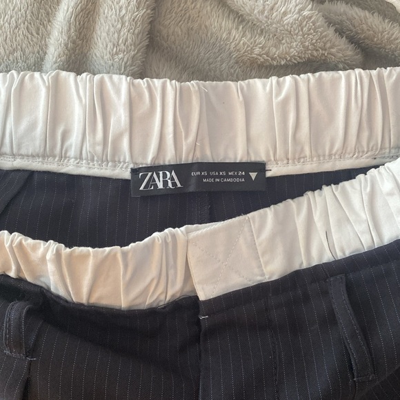 Zara Wide Leg Pin Stripe Pants - Picture 3 of 3